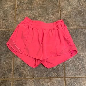 Lululemon Hotty Hot Shorts 2” Inseam Pink